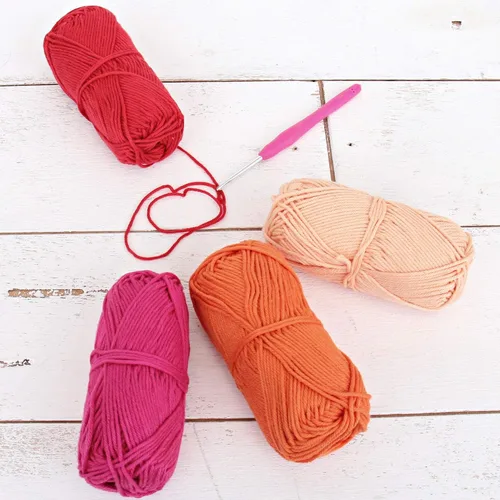 Vista 11 de Threadart Crochet - Juego de hilo de algodón 100 % puro, colores de ambiente de playa, paquete de 4 madejas cada una de 1.76 onzas, hilo de estambre