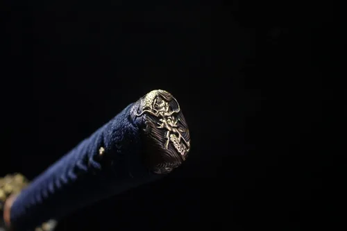 Vista 2 de YL Espada Katanas japonesas de arcilla templada Real Hamon Espadas japonesas reales hechas a mano con espiga completa de 41 pulgadas