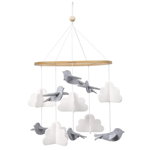 Vista 10 de Móvil para cuna de bebé – Móvil colgante de madera para cuna, decoración de guardería para niños y niñas, regalo perfecto para ducha