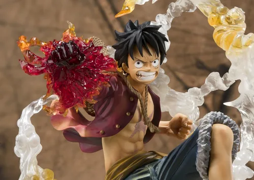 Vista 7 de Bandai Tamashii Nations Monkey. D. Luffy "One-Piece" FiguartsZERO Figura (versión de batalla)