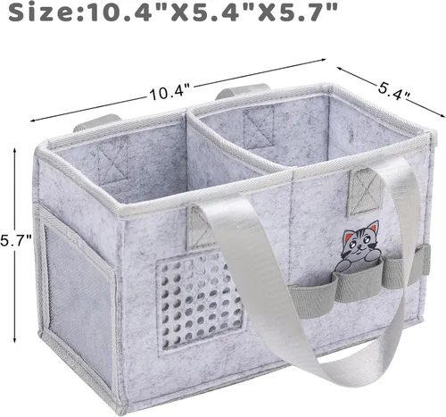 Vista 4 de MEILADY-X Estuche para juego de iniciación Toniebox - Bolsa para figuras Tonies Estuche de transporte portátil para juguete musical educativo