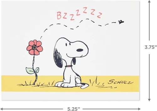 Vista 6 de Hallmark Peanuts - Surtido de tarjetas en blanco, 70 aniversario (40 tarjetas de notas con sobres)