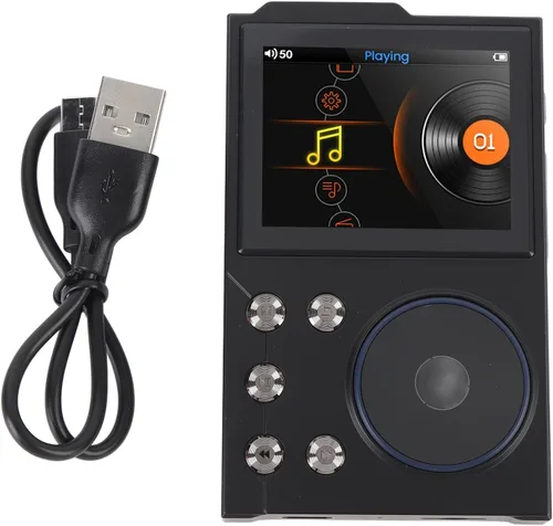 Vista 9 de Reproductor de música de alta fidelidad, pantalla HD de 2.4 pulgadas, reproductor de MP3 sin pérdidas, DSD DAC FLAC MP3, reproductor de audio
