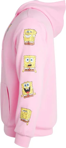 Vista 6 de Nickelodeon Sudaderas con capucha para hombre, con estampado de Bob Esponja y Patrick, unisex, de vellón, sudaderas casuales para hombres y mujeres