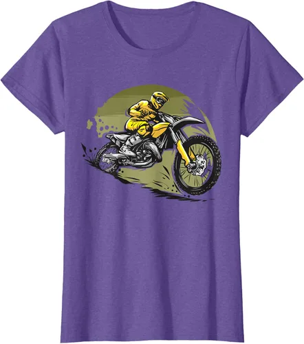 Vista 28 de Camiseta de motocross Supermotard Enduro, Negro, S