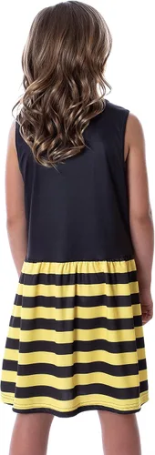 Vista 4 de Harry Potter Camisón de pijama con diseño de rayas y logotipo de cresta para niñas