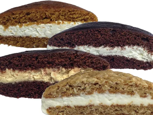 Vista 5 de AmishTastes Bird-in-Hand Bake Shop - Pastel de Whoopie casero de 6 unidades (chocolate, calabaza, mantequilla de maní con chocolate, avena)