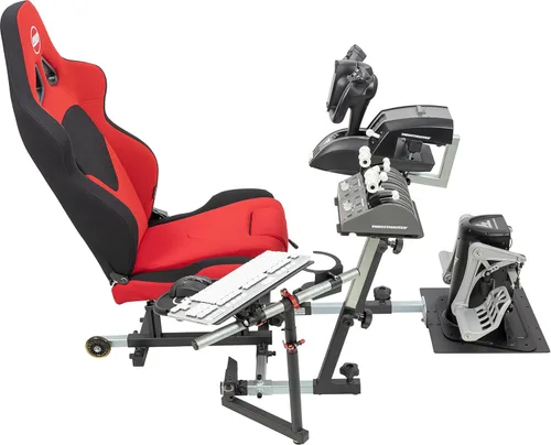 Vista 7 de SimFab Add-on Mounting Bracket Kit Compatible With Thrustmaster TCA Yoke And Throttle Boeing Edition (Yoke, Throttle And Rudder Pedals Bracket Kit)