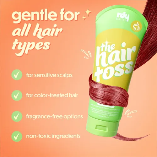 Vista 6 de The Hair Toss - Juego de champú y acondicionador para hombres y mujeres, 13.5 floz/7 floz, menta, formulado 4.5 pH, hidratante, sin parabenos