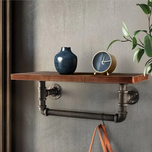 Vista 3 de Drsyffsup Estante de pared – Estantes de almacenamiento flotantes para utensilios/cosméticos, libros, repisa de fotos, toallero de baño, rieles