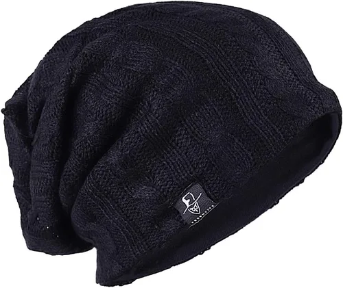 Vista 52 de FORBUSITE Gorro de punto largo holgado para hombre para verano e invierno, de gran