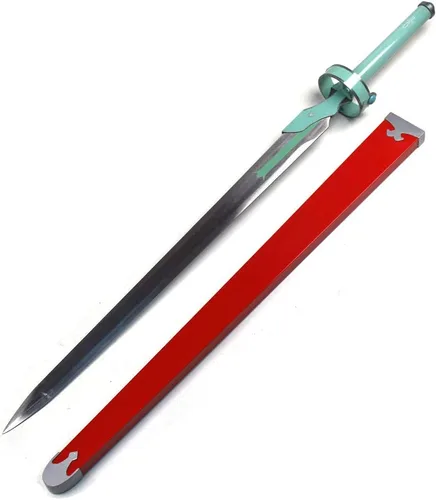 Vista 2 de Sword Art Online SAO Kirito Espada Elucidator de acero al carbono medio con vaina... (Asuna Yuuki)
