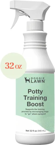 Vista 2 de DoggieLawn Spray de ayuda para el entrenamiento para ir al baño, aroma atractivo que ayuda a entrenar a los perros dónde ir al baño, formulado