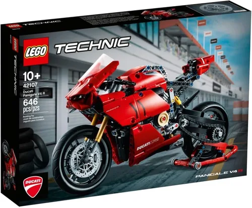 Vista 2 de LEGO Técnica: Ducati Panigale V4 R 42107 (646 Piezas) 2020 con Valinor Embalaje Libre de Frustración