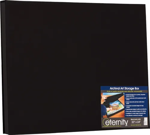 Vista 12 de HG Art Concepts Eternity Archival Clamshell - Caja de almacenamiento de fotos, color negro, 8.5 x 11 pulgadas, para almacenar obras de arte, fotos