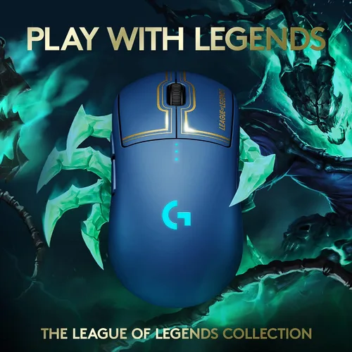 Vista 2 de Logitech G PRO - Mouse inalámbrico para juegos - Lightspeed Hero 25K Sensor 25600 DPI RGB 4-8 botones personalizables ambidiestro edición