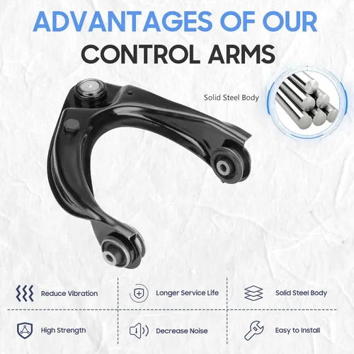Vista 3 de Brazo de control superior delantero con kit de suapensión de rótula para Mazda 6 2003-2008, Lincoln MKZ 2007-2012, Lincoln Zephyr 2006-2011, Mercury