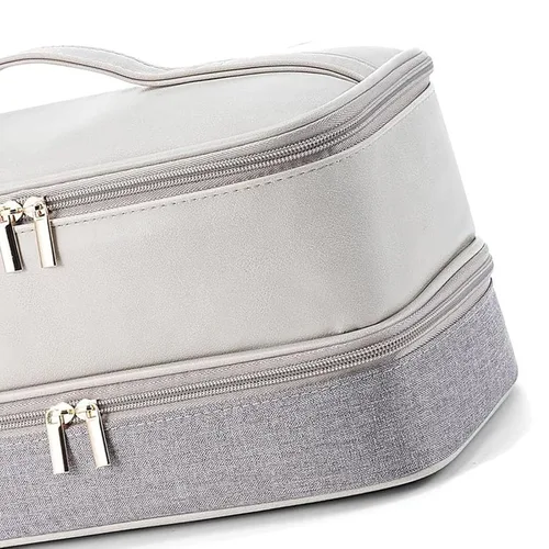 Vista 4 de Carrying Case, Fit for Shark Hair Dryer Double Layer Water Proof Hair Tools Travel Bag Storage Case for Curling Iron Attachments