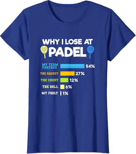 Vista 39 de Camiseta Why I Lose At Padel Answers Not My Fault