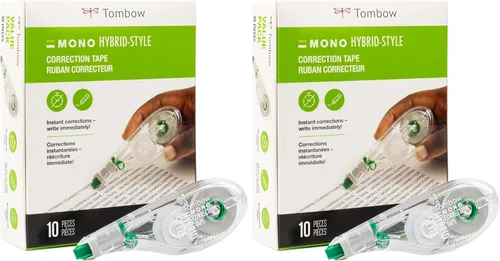 Vista 15 de Tombow 68721 MONO Hybrid cinta correctora, paquete de 10. Aplicador fácil de usar para correcciones instantáneas