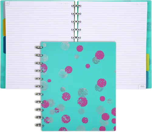 Vista 122 de Talia - Cuadernos de notas con tapas, planificador, personalizables, (Rosa de los 90, Junior (5.5 pulgadas x 8.5 pulgadas))