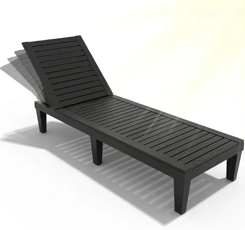 Vista 11 de EFU Sillón para exteriores, juego de 2 sillas de bronceado PP de alto