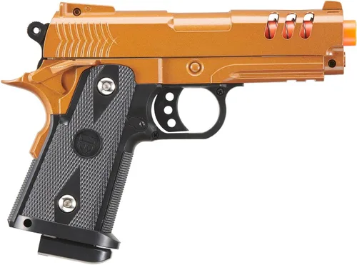 Vista 2 de GoldenBall 2011 Compacto Pesado Serie Airsoft Primavera Pistola (Color: Dorado)