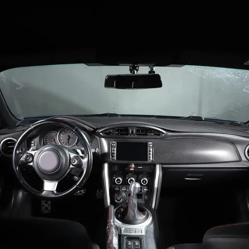 Vista 4 de CHEAYAR Cubierta protectora para tablero de salpicadero, cubierta solar compatible con Subaru BRZ 2013-2020, tapete interior para tablero