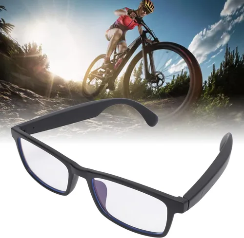 Vista 4 de Gafas de sol inteligentes con sonido Bluetooth con micrófono bloqueo de luz azul, asistente de voz táctil para ciclismo al aire libre, correr