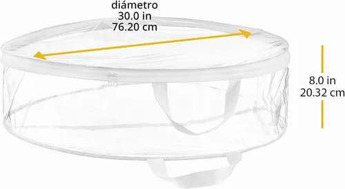 Vista 3 de Whitmor Bolsa transparente para corona cotidiana