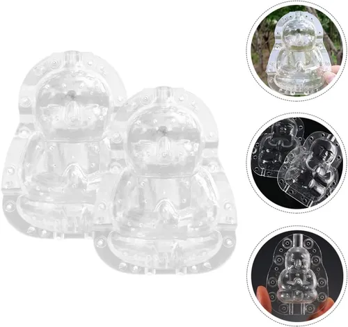 Vista 7 de GANAZONO Buddha Fruit 4.92 x 3.74 x 2.36 pulgadas transparente PC material moldeador herramienta para jardín frutas verduras cultivo diversión