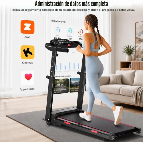 Vista 3 de Treadmill for Home with 20% Auto Incline, Walking Pad with Handle Bar
