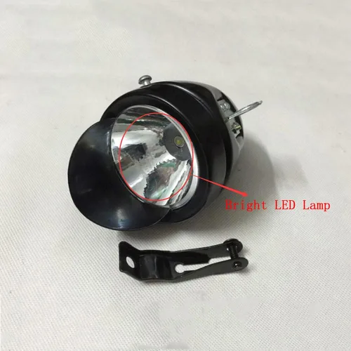 Vista 8 de con ala delantera cromo metal Shell clásico brillante bicicleta faro retro vintage bicicleta luz LED jinete ciclismo niebla cabeza lámpara