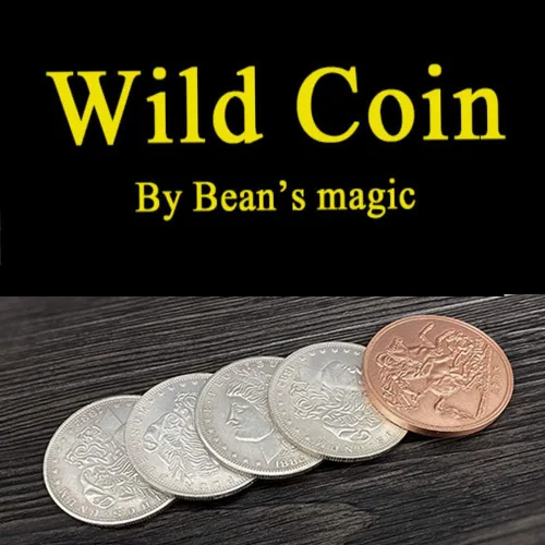 Vista 2 de Enjoyer Wild Coins by Bean Magic Stage Close Up Trucos de magia ilusión Super Visual Coin Props Coin Gimmicks