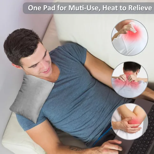 Vista 2 de SuzziPad Almohadilla térmica para microondas para reducir las molestias, funda lavable, 7 x 12 pulgadas, almohadillas térmicas multiusos aptas