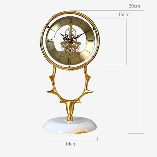 Vista 3 de Relojes de repisa, Péndulo Reloj de Mesa de Escritorio Reloj de Sala de estar Adornos Reloj de Escritorio Reloj Napoleón Mantel Reloj