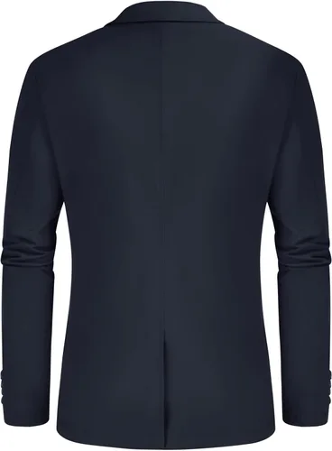 Vista 9 de PJ Paul Jones Chaqueta deportiva de sarga de algodón para hombre, ligera, casual, ajustada