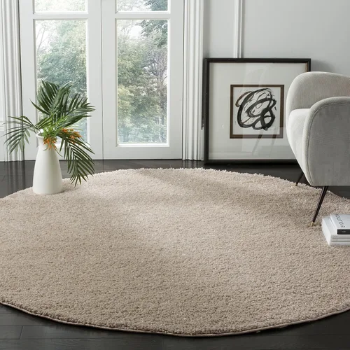 Vista 44 de SAFAVIEH Arizona Shag Collection ASG820A - Alfombra de pasillo, 2 pies 3 pulgadas x 6 pies, color crema, diseño sólido, no desprende pelusa y fácil