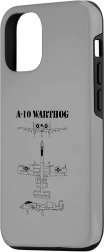 Vista 2 de iPhone 15 Vintage A-10 Warthog Avión Esquema en caja negra