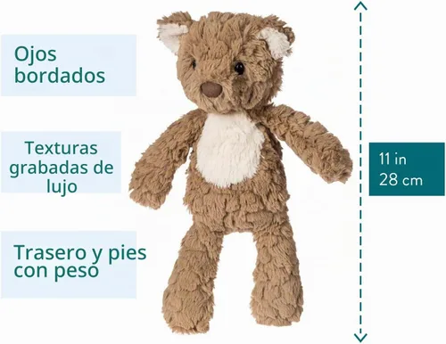 Vista 6 de Mary Meyer Masilla de peluche para cuarto de bebé, juguete suave, 11 pulgadas, oso de peluche