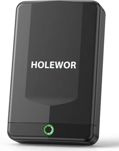 Vista 7 de HOLEWOR - Caja fuerte para armas en el automóvil, caja fuerte pequeña para pistolas, caja de seguridad biométrica para armas de mano con huella