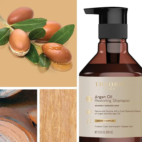 Vista 3 de Shampoo reconstructor con aceite de argán Theorie