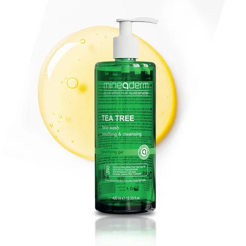 Vista 7 de Mineaderm Jabón facial con aceite de árbol de té, limpiador facial diario para pieles grasas y propensas al acné, lavado facial para mujeres