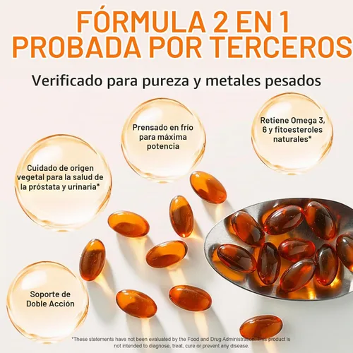 Vista 7 de ITSDAWN Cápsulas de aceite de semilla de calabaza, extracto de semilla de calabaza 2 en 1, 300 cápsulas blandas, apoya el crecimiento del cabello