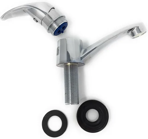 Vista 5 de Lavabo de oficina Lavabo 4/5 Rosca Dial Solo Agujero Grifo Frío [N110] ADA
