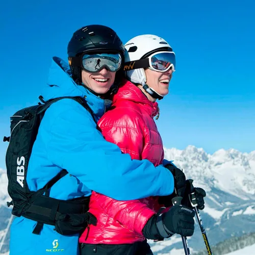 Vista 6 de AVV OTG – Gafas de esquí para hombres y mujeres con lente de doble capa antivaho, UV400, gafas de nieve para snowboard, moto de nieve y patinaje