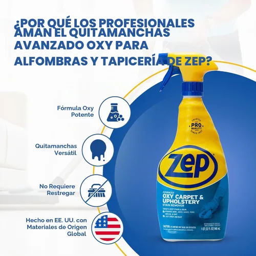 Vista 3 de Zep ZUOXSR32 Advanced Oxy - Removedor de manchas para alfombras y tapicería