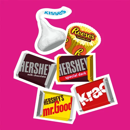 Vista 8 de HERSHEY'S Miniatures Surtido de Caramelos de Chocolate Surtidos, 30 oz