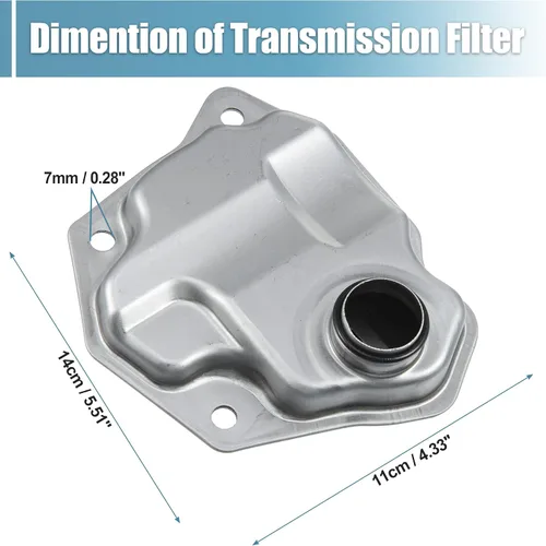 Vista 5 de X AUTOHAUX Filtro de transmisión cárter de aceite para Nissan NV200 2.0L CVT S 2013 2014 para Nissan NV200 2.0L CVT SV 2013 2014 31728-1XF02