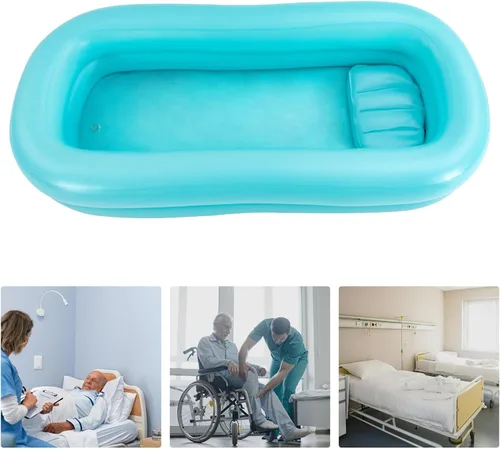 Vista 9 de Bañera inflable médica y bomba de aire eléctrica, bañera de la ducha de la cabecera